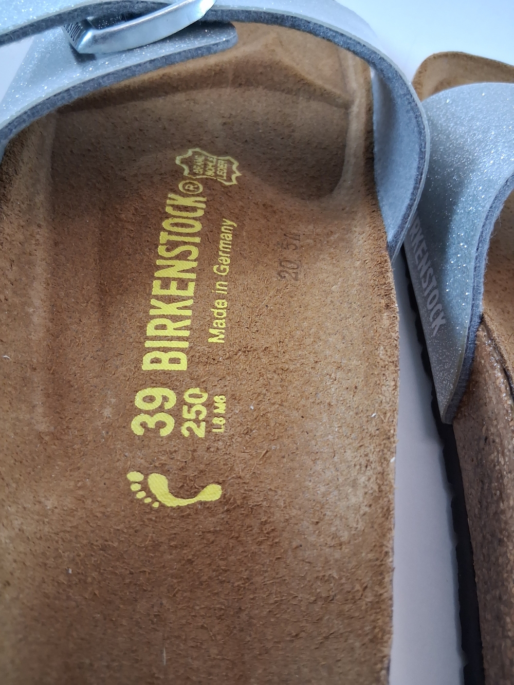 Birkenstock Galaxy Silver Madrid Single-Strap Sandals for Women - Picture 8 of 9